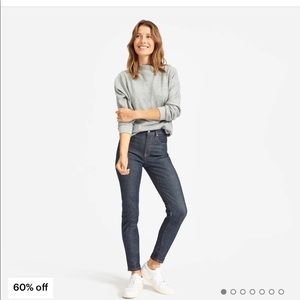 LIKE NEW Everlane high rise skinny Jean in indigo.